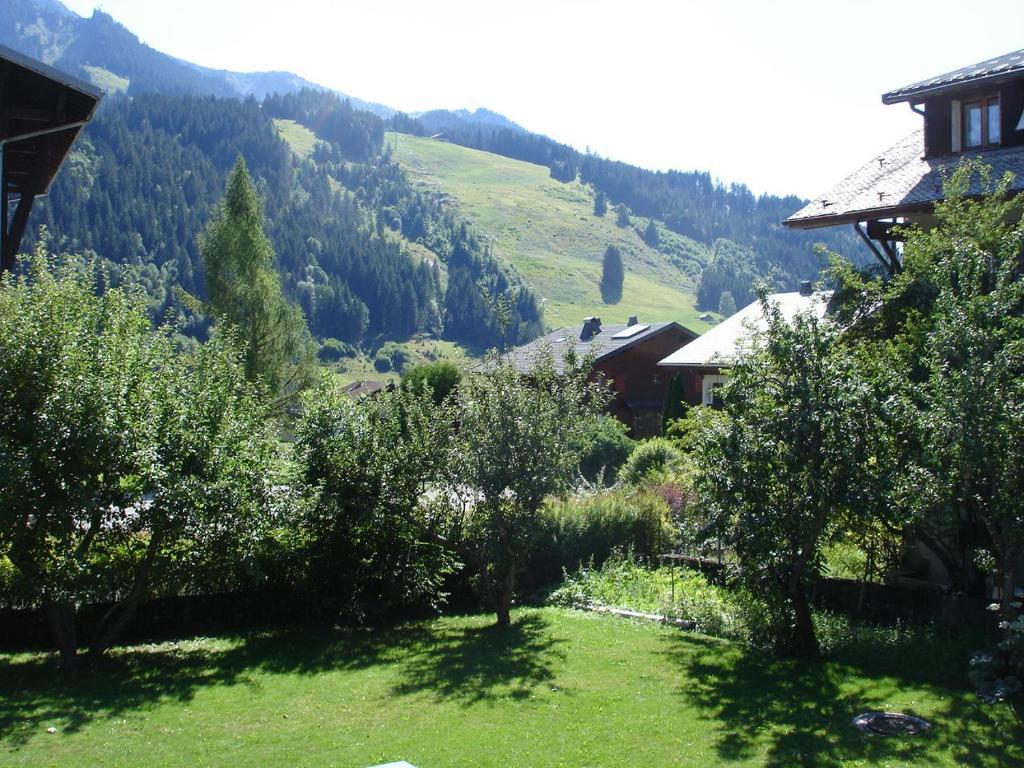 La Ferme Du Chateau Abondance Exteriör bild